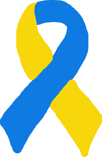 Down Coin ribbon logo